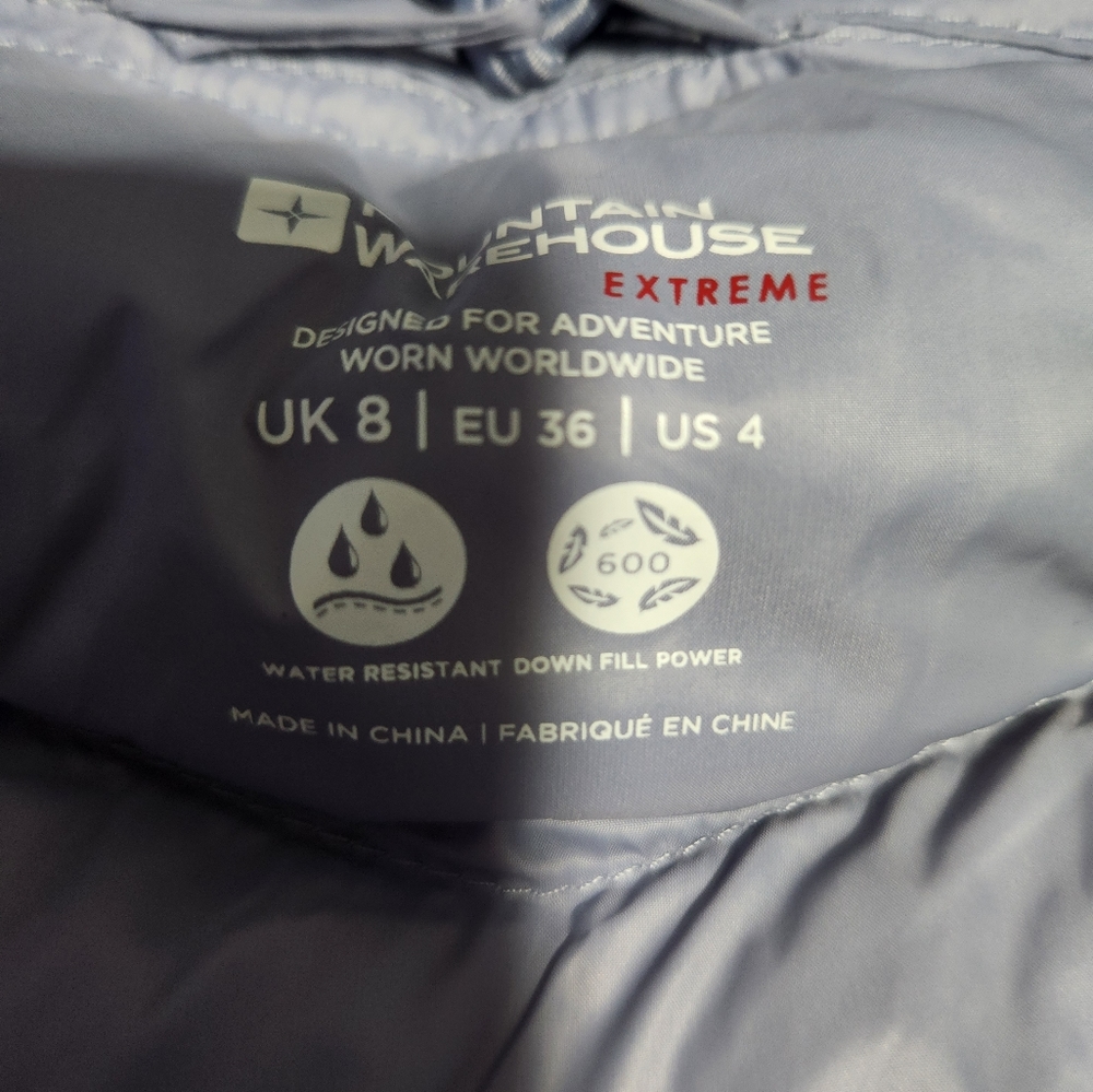 Women's Light Blue Puffer Jacket - Picture 3 of 8
